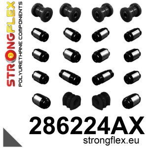 Strongflex Infiniti Q70 / Q50 / Q60 Achterste bovenste draagarm-rubber SPORT ZWART – 281973AX