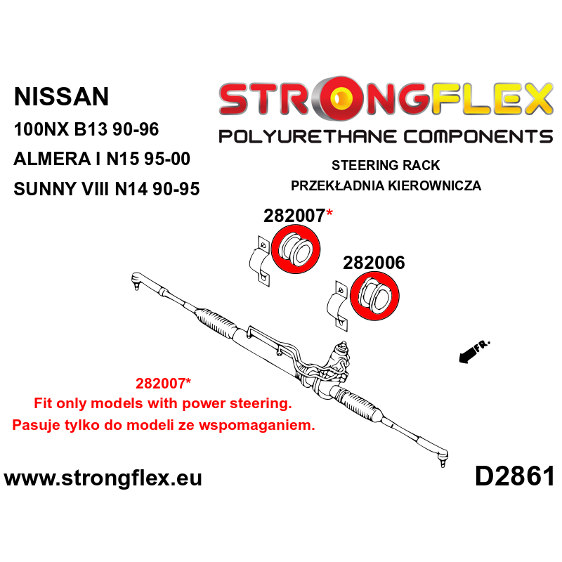 Strongflex Nissan Almera Complete ophangrubberset SPORT – 286235A 4 Strongflex Nissan Almera Complete ophangrubberset SPORT – 286235A – Image 4