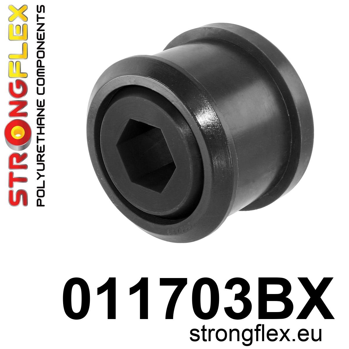 Strongflex Alfa Romeo Vooras onderste draagarm achterste rubber 46mm – 011703BX ZWART 1 Strongflex Alfa Romeo Vooras onderste draagarm achterste rubber 46mm – 011703BX ZWART