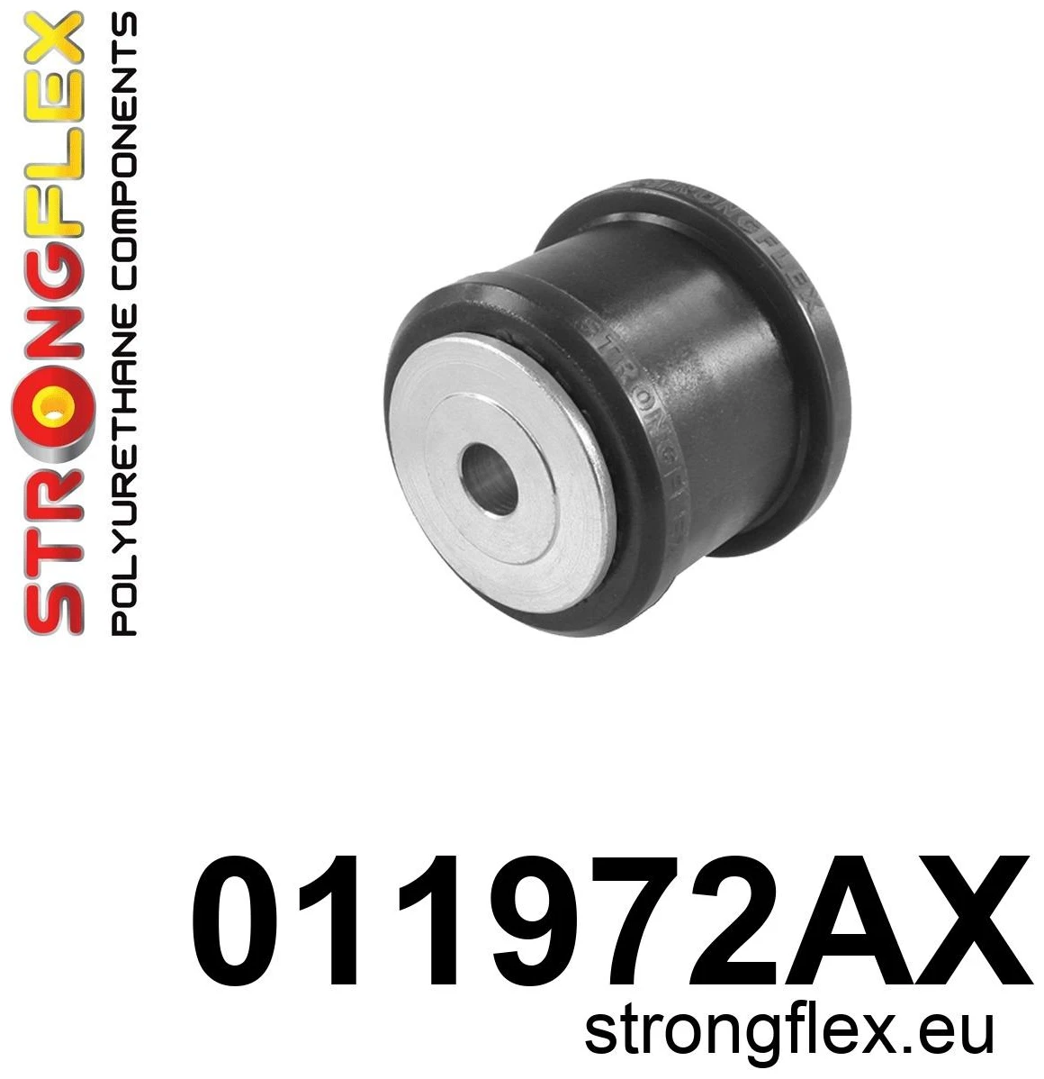 Strongflex Alfa Romeo Voorste ophangrubberset SPORT – 016252AX ZWART 2 Strongflex Alfa Romeo Vooras bovenste draagarm rubber SPORT – 011972AX ZWART