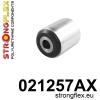 Strongflex Audi Vooras onderste draagarm buitenste rubber - length 50mm SPORT – 021257AX ZWART