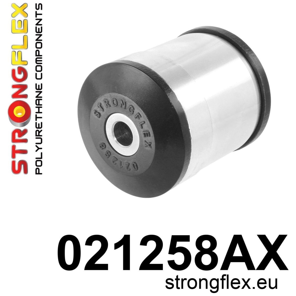 Strongflex Audi Vooras onderste draagarm - achterste rubber SPORT – 021258AX ZWART