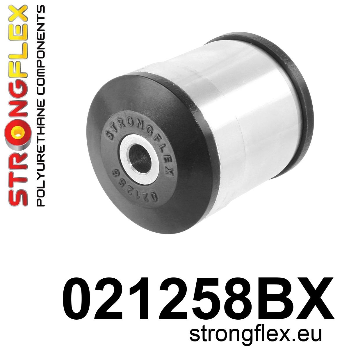 Strongflex Audi Vooras onderste draagarm - achterste rubber – 021258BX ZWART 1 Strongflex Audi Vooras onderste draagarm - achterste rubber – 021258BX ZWART