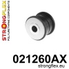 Strongflex Audi Vooras onderste draagarm buitenste rubber - length 37mm SPORT – 021260AX ZWART