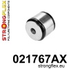 Strongflex Audi Achteras onderste draagarm buitenste rubber SPORT – 021767AX ZWART