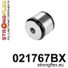 Strongflex Audi Achteras onderste draagarm buitenste rubber – 021767BX ZWART