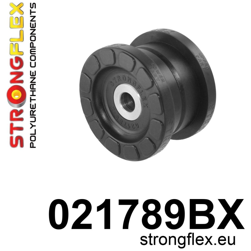 Strongflex Audi Achterste differentieel steun - voorste rubber 35mm – 021789BX ZWART