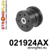 Strongflex Audi Achterste differentieel steun - voorste rubber SPORT – 021924AX ZWART