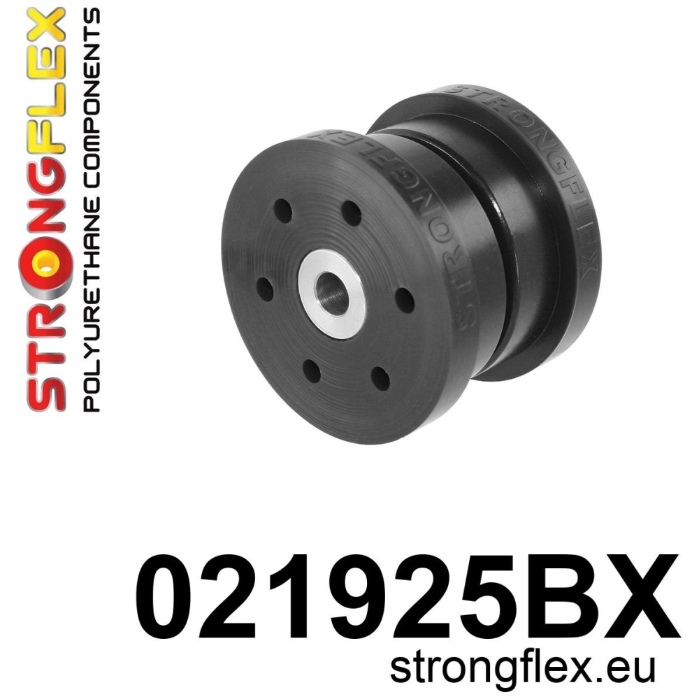 Strongflex Audi Achterste differentieel steun - achterste rubber – 021925BX ZWART