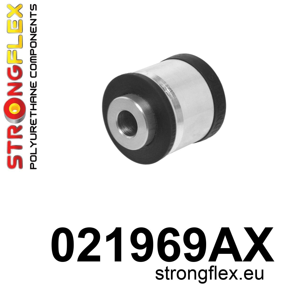 Strongflex Audi Achterste spoorstelarm buitenste rubber SPORT – 021969AX ZWART 1 Strongflex Audi Achterste spoorstelarm buitenste rubber SPORT – 021969AX ZWART