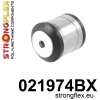 Strongflex Audi Vooras onderste draagarm achterste rubber 65mm – 021974BX ZWART