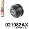 Strongflex Audi Vooras bovenste draagarm rubber SPORT – 021982AX ZWART