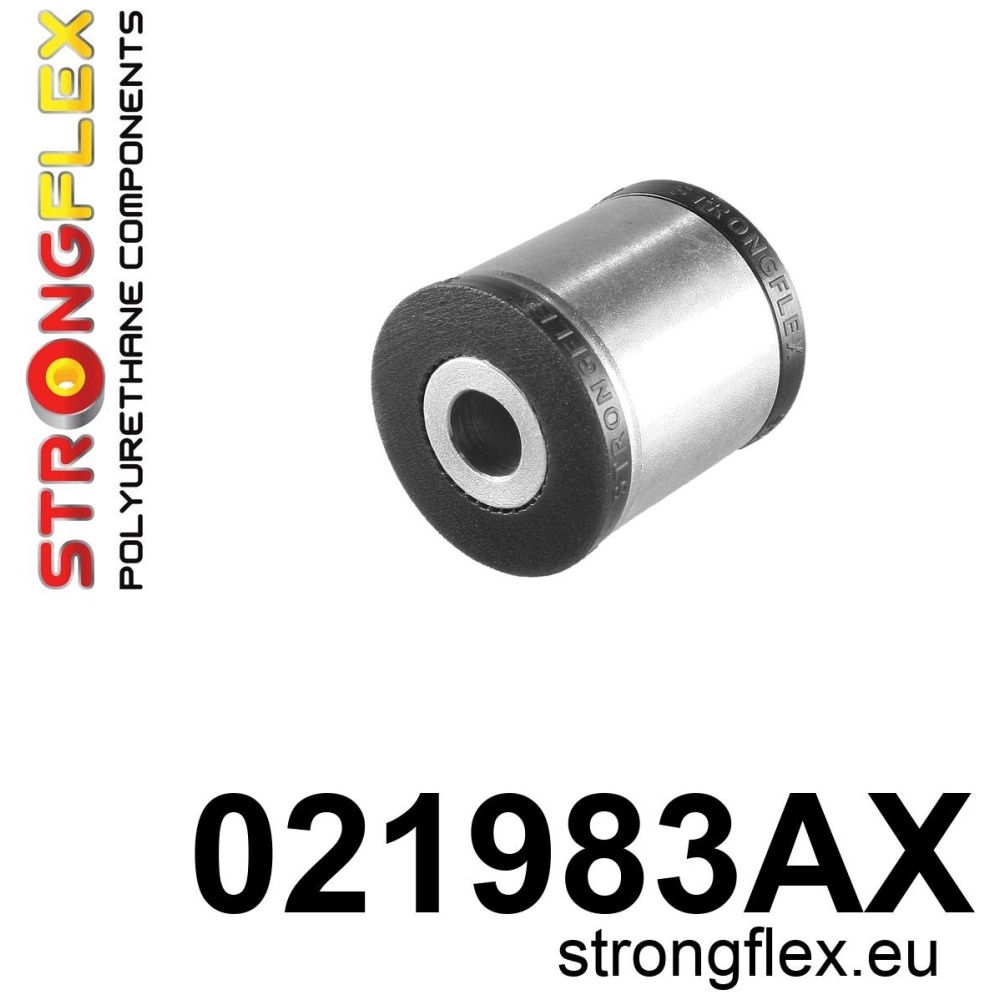 Strongflex Audi Achteras bovenste draagarm rubber SPORT – 021983AX ZWART