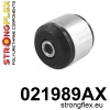 Strongflex Audi Achteras onderste draagarm – achterste rubber SPORT – 021989AX ZWART