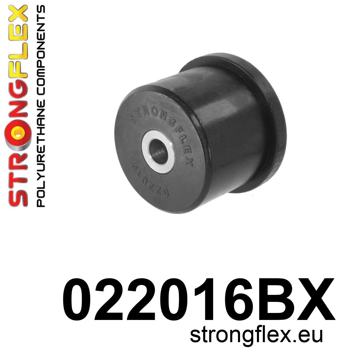 Strongflex Audi Vooras onderste draagarm rubber – achterste 72mm – 022016BX ZWART 1 Strongflex Audi Vooras onderste draagarm rubber – achterste 72mm – 022016BX ZWART