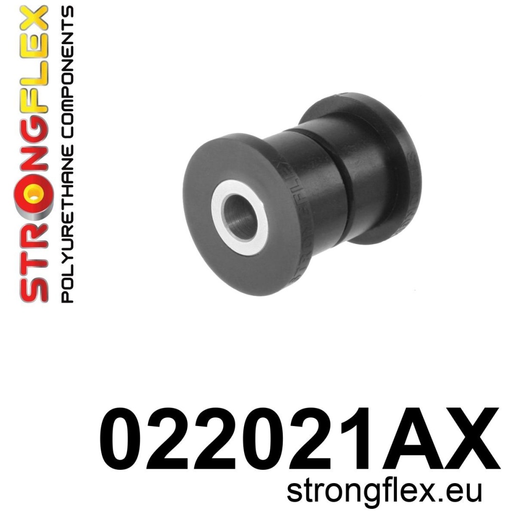 Strongflex Audi Achteras onderste draagarm – achterste rubber SPORT – 022021AX ZWART
