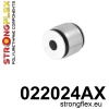 Strongflex Audi Achteras bovenste draagarm rubber – outside SPORT – 022024AX ZWART