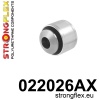 Strongflex Audi Achteras bovenste draagarm rubber – outside SPORT – 022026AX ZWART