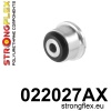Strongflex Audi Achterste stang rubber - inside SPORT – 022027AX ZWART