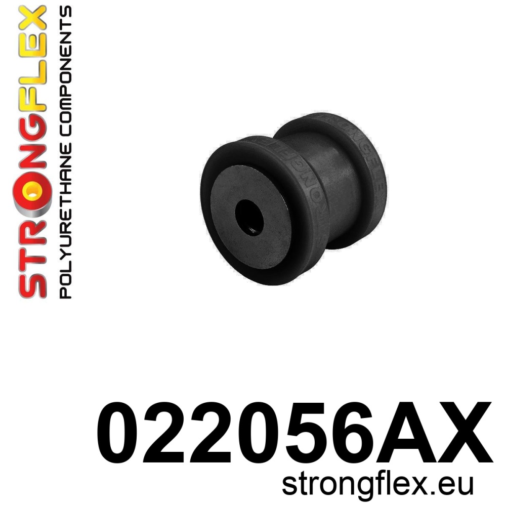 Strongflex Audi Achteras onderste draagarm – voorste rubber 44mm SPORT – 022056AX ZWART