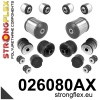 Strongflex Audi Voorste ophangrubberset SPORT – 026080AX ZWART