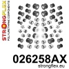 Strongflex Audi Complete polyurethaan ophangrubberset SPORT – 026258AX ZWART