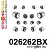 Strongflex Audi Voorste ophangrubberset – 026262BX ZWART