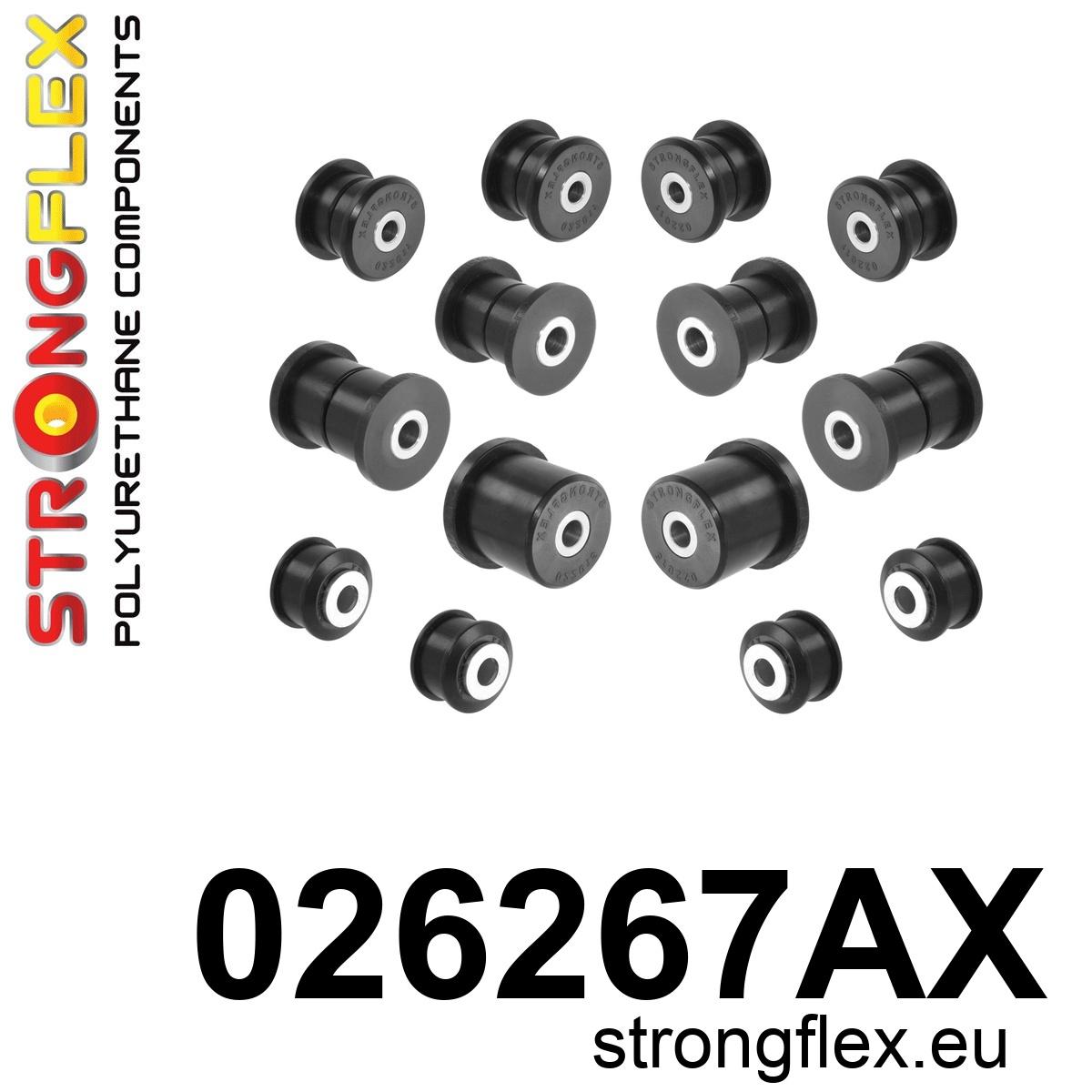 Strongflex Porsche Voorste ophangrubberset SPORT – 026267AX ZWART 1 Strongflex Porsche Voorste ophangrubberset SPORT – 026267AX ZWART