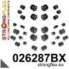 Strongflex Audi Complete polyurethaan ophangrubberset – 026287BX ZWART