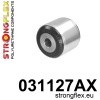 Strongflex Bmw Achterste spoorstang binnenste rubber SPORT – 031127AX ZWART