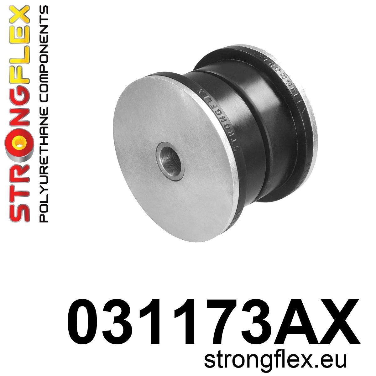 BMW E36/E46/X3/Z4 Strongflex 031173AX: Draagarm achter Voorste Rubber SPORT ZWART 1 BMW E36/E46/X3/Z4 Strongflex 031173AX: Draagarm achter Voorste Rubber SPORT ZWART