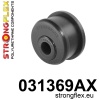 BMW E30 E36 Z1 Z3 Strongflex 031369AX: Voorste draagarm Pu Rubber - accentric 60mm SPORT ZWART