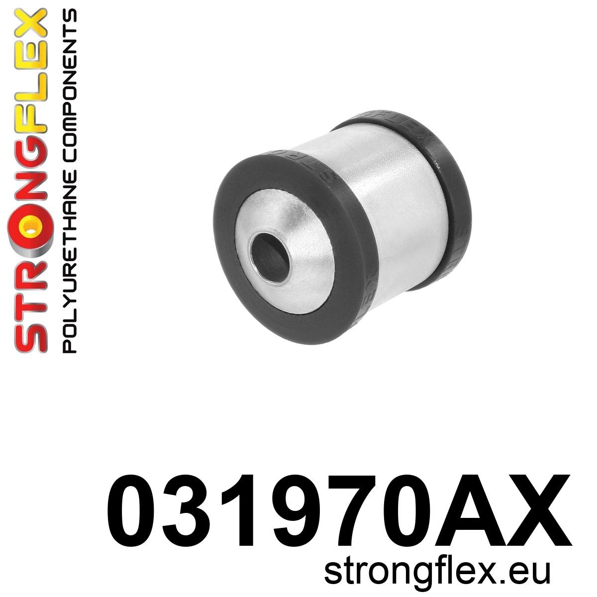 Strongflex Bmw Achteras bovenste draagarm – achterste rubber SPORT – 031970AX ZWART 1 Strongflex Bmw Achteras bovenste draagarm – achterste rubber SPORT – 031970AX ZWART