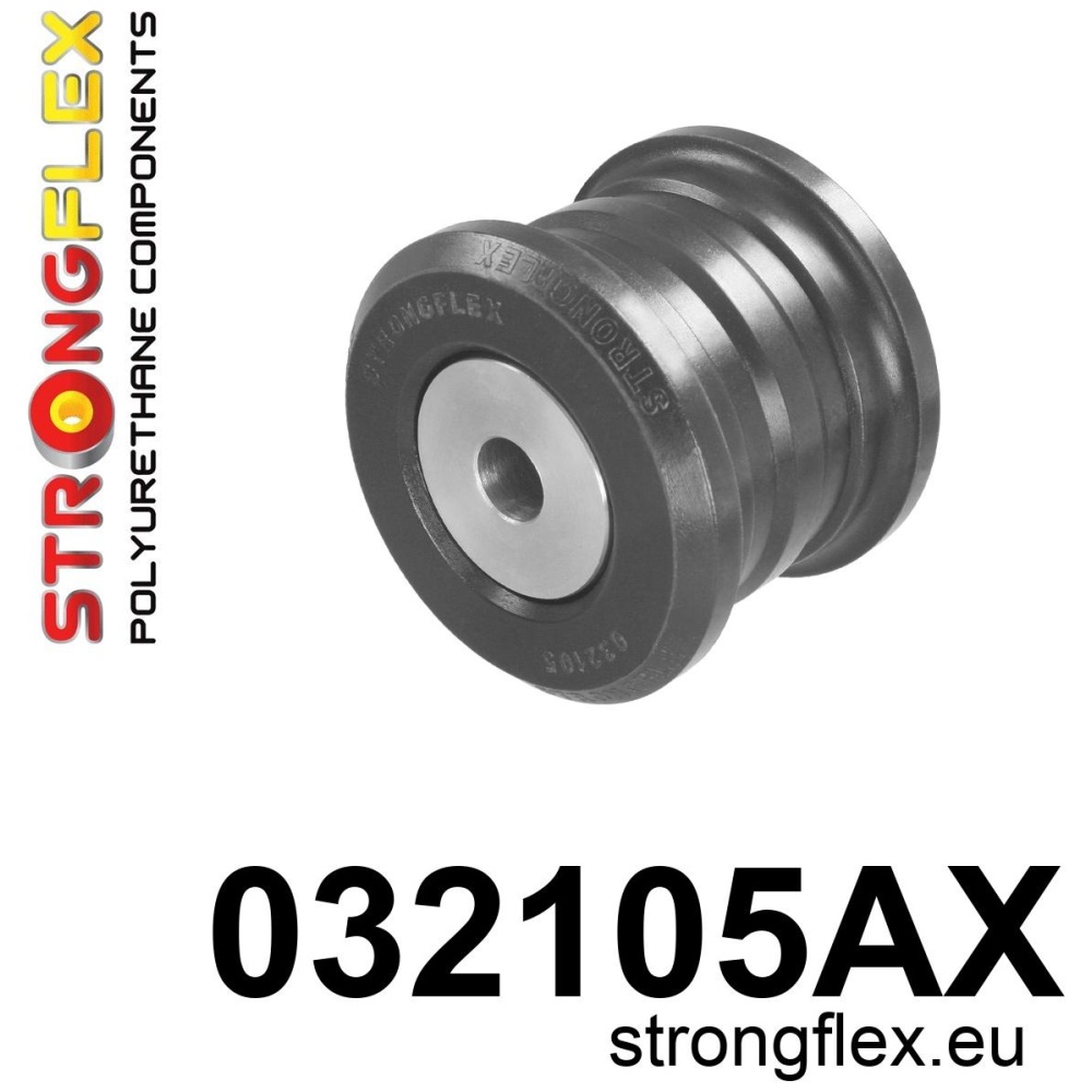 Strongflex Mini Achterste langsdraagarm rubber SPORT – 032105AX ZWART