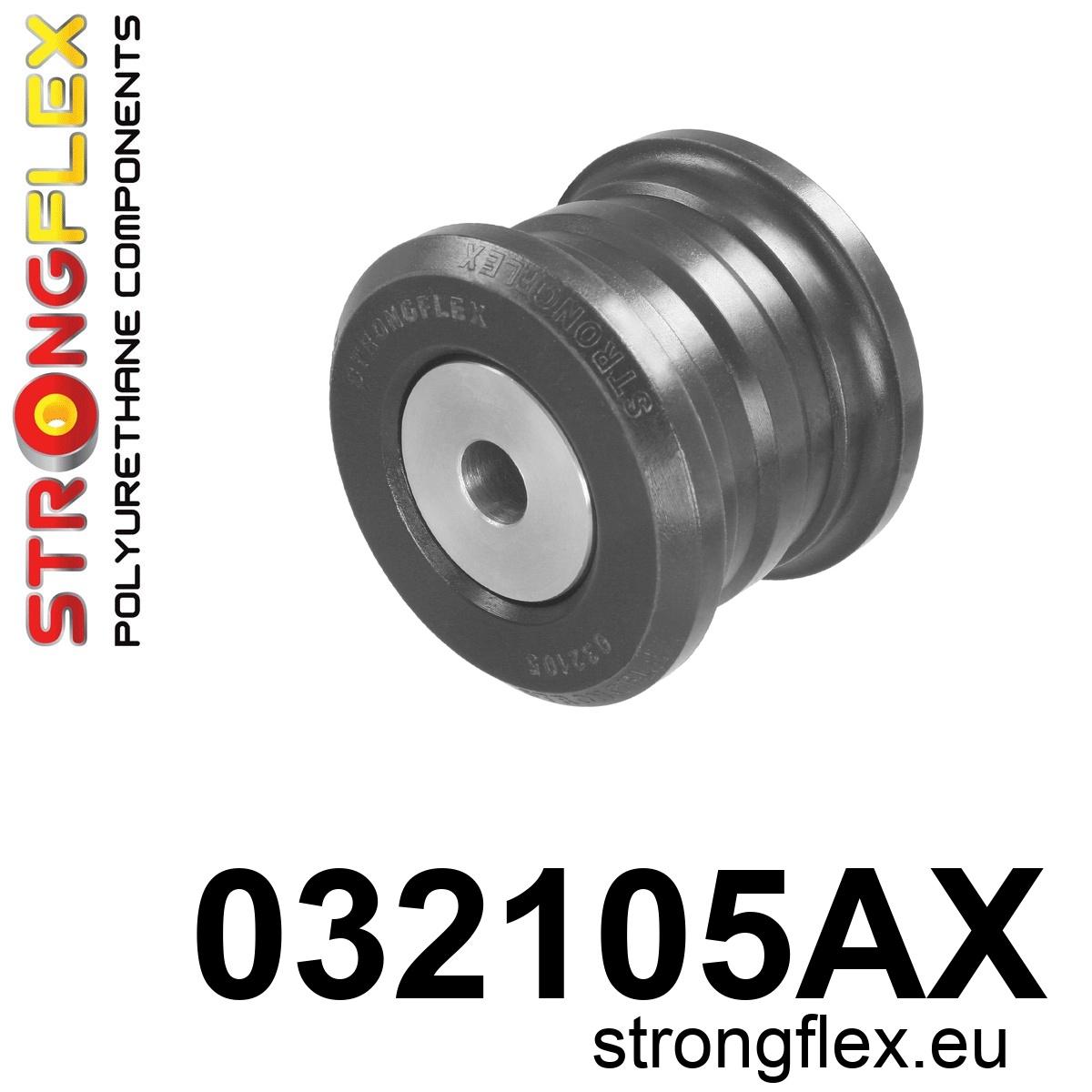 Strongflex Mini Achterste langsdraagarm rubber SPORT – 032105AX ZWART 1 Strongflex Mini Achterste langsdraagarm rubber SPORT – 032105AX ZWART