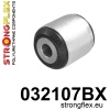 Strongflex Mini Achteras bovenste draagarm – outside rubber – 032107BX ZWART