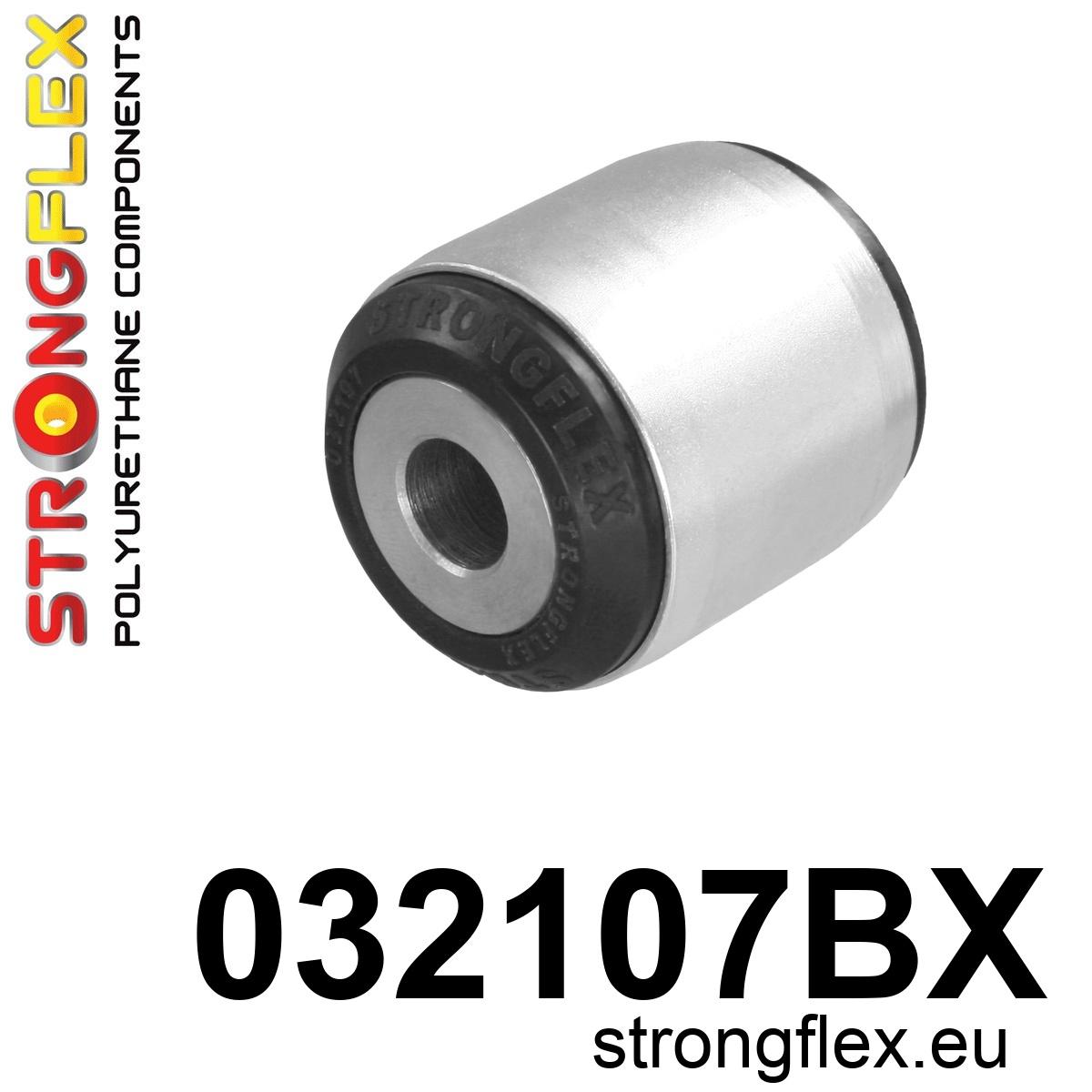 Strongflex Mini Achteras bovenste draagarm – outside rubber – 032107BX ZWART 1 Strongflex Mini Achteras bovenste draagarm – outside rubber – 032107BX ZWART
