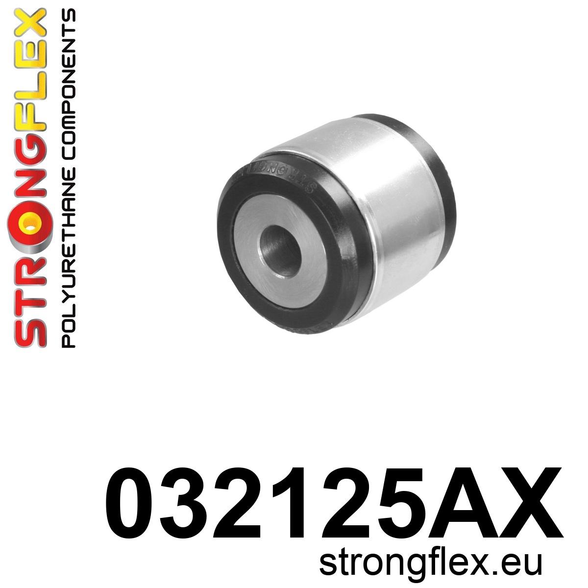 Strongflex Bmw Achterste bovenste draagarm rubbering – binnenste SPORT – 032125AX ZWART 1 Strongflex Bmw Achterste bovenste draagarm rubbering – binnenste SPORT – 032125AX ZWART