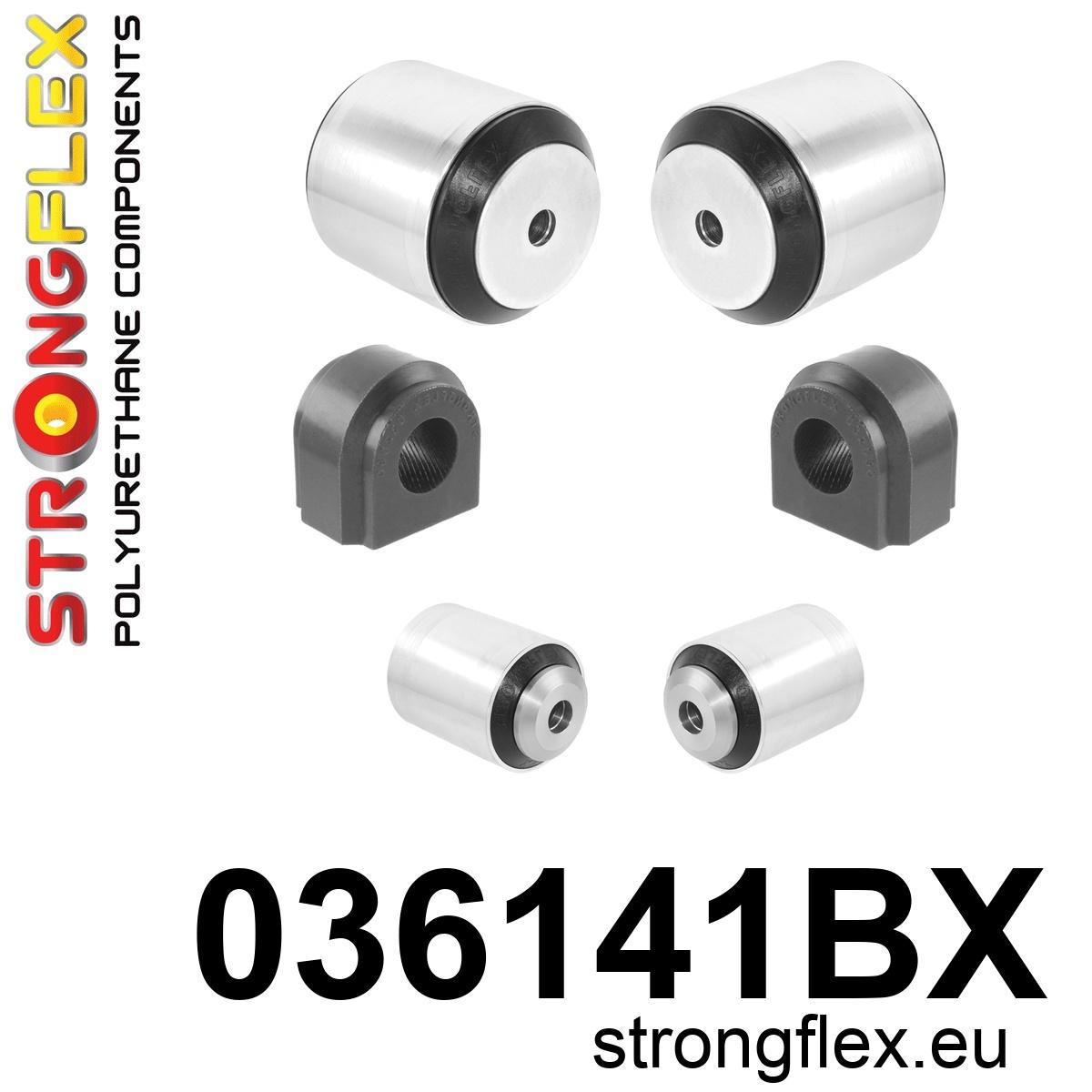 Strongflex Bmw Voorste ophangrubberset – 036141BX ZWART 1 Strongflex Bmw Voorste ophangrubberset – 036141BX ZWART