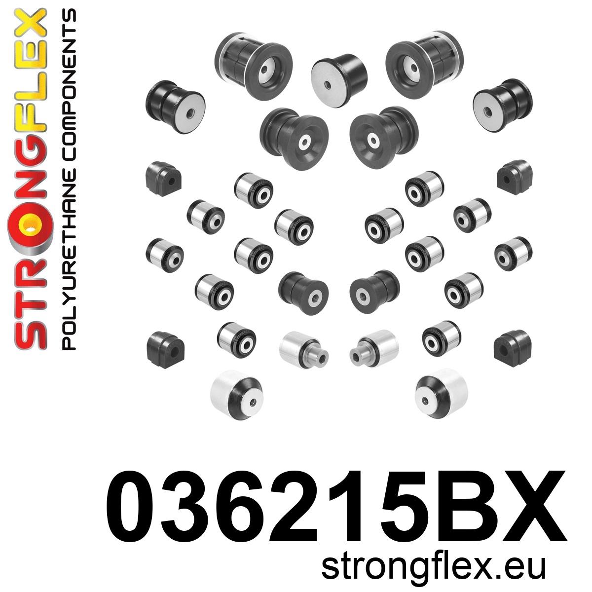Strongflex Bmw Complete ophangrubberset – 036215BX ZWART 1 Strongflex Bmw Complete ophangrubberset – 036215BX ZWART