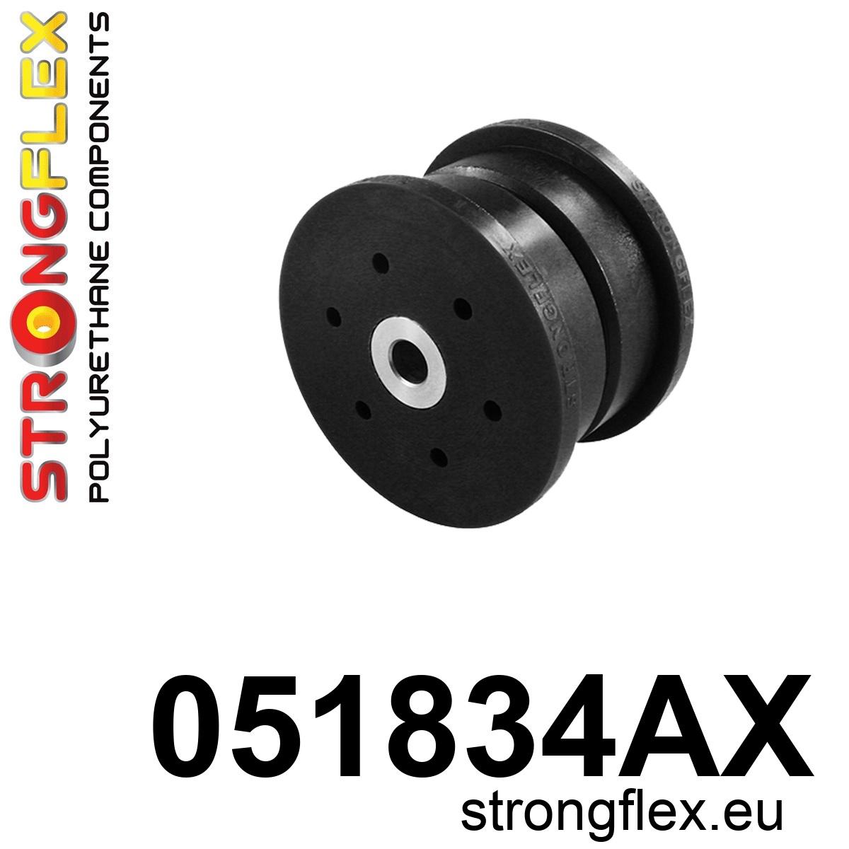 Strongflex Citroën Front lower engine mount 70mm SPORT – 051834AX ZWART 1 Strongflex Citroën Front lower engine mount 70mm SPORT – 051834AX ZWART