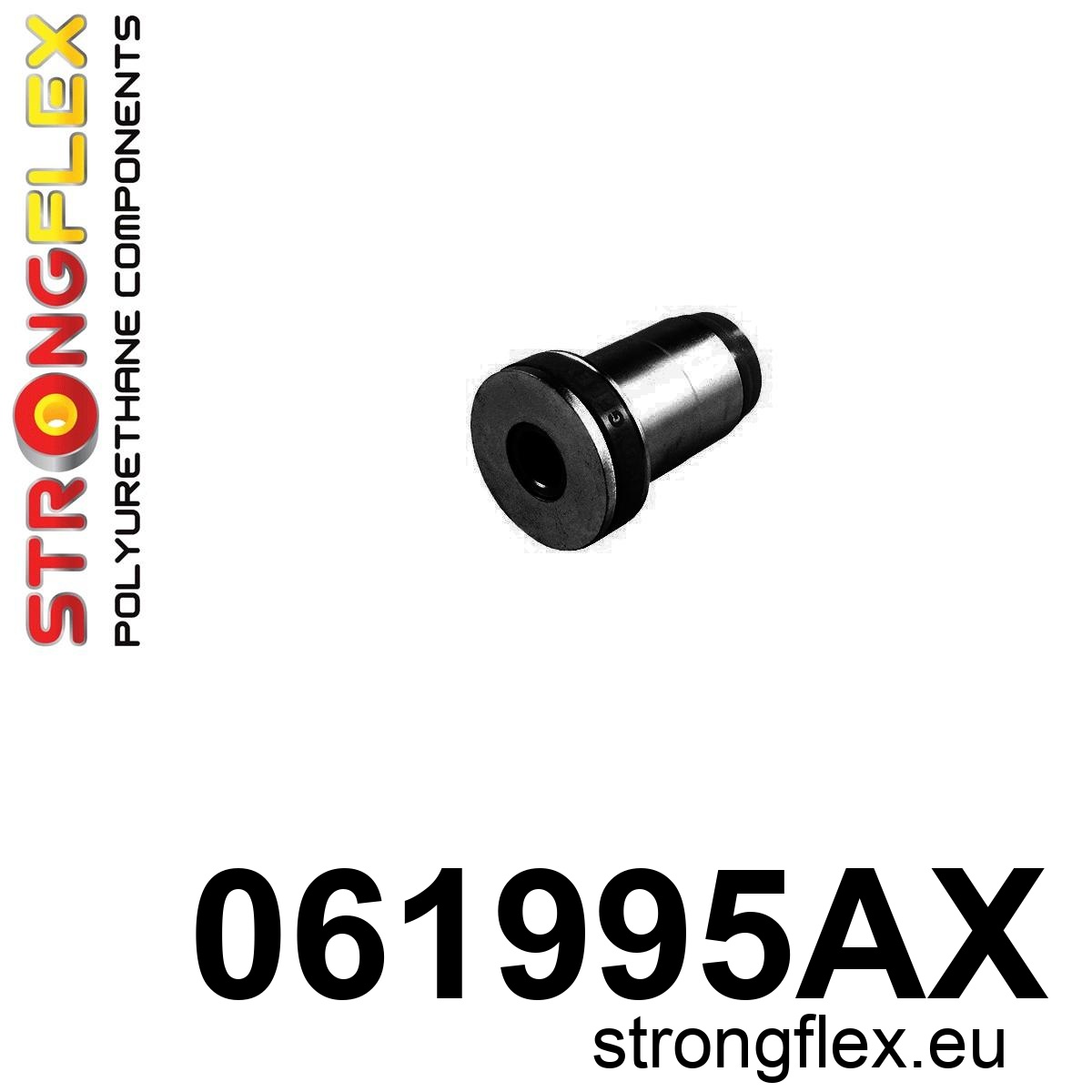 Strongflex Dodge Onderste draagarm rubber SPORT – 061995AX ZWART 1 Strongflex Dodge Onderste draagarm rubber SPORT – 061995AX ZWART