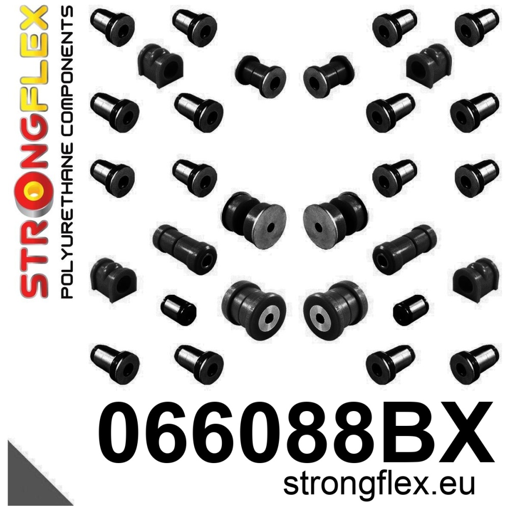 Strongflex Dodge Complete ophangrubberset – 066088BX ZWART