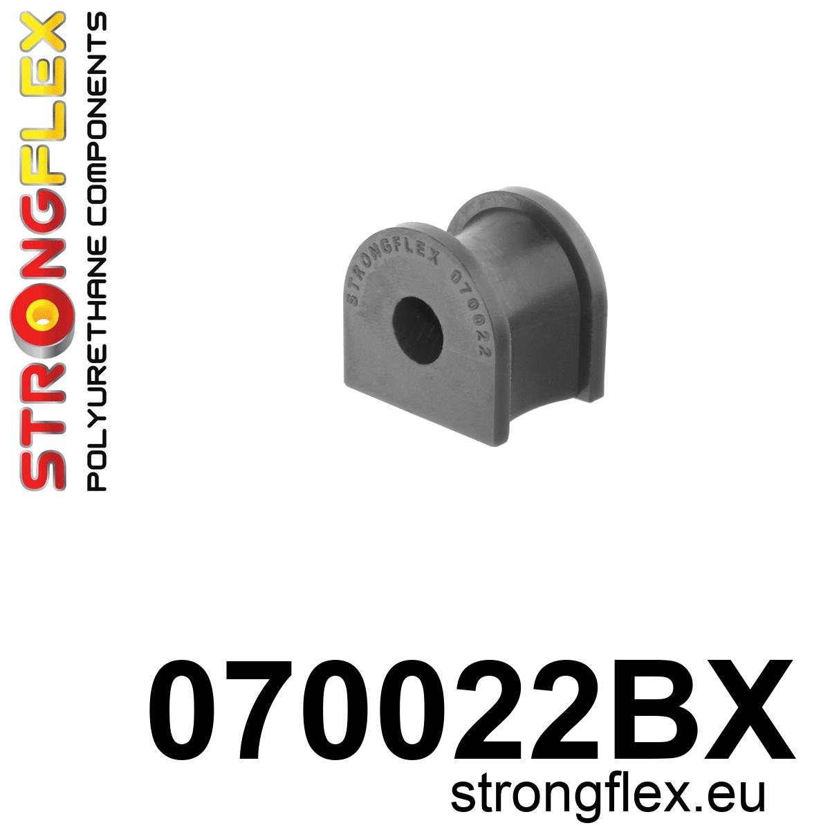 Strongflex Ford Voorste stabilisatorrubber – 070022BX ZWART 1 Strongflex Ford Voorste stabilisatorrubber – 070022BX ZWART
