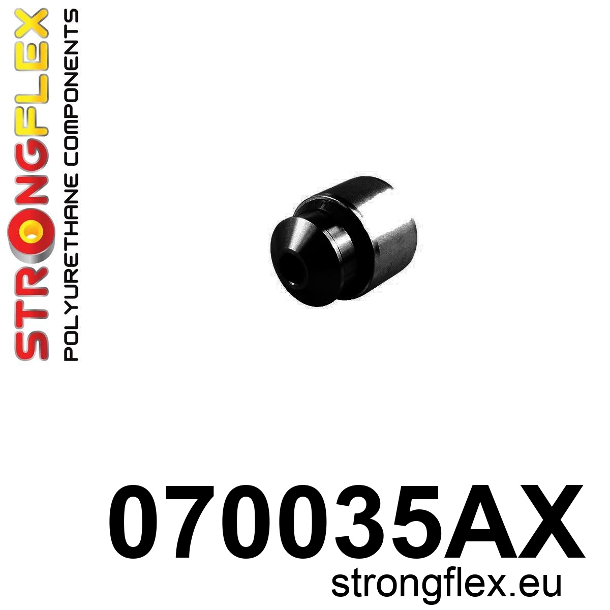 Strongflex Ford Achterste bovenste draagarm rubber – buitenste SPORT – 070035AX ZWART 1 Strongflex Ford Achterste bovenste draagarm rubber – buitenste SPORT – 070035AX ZWART