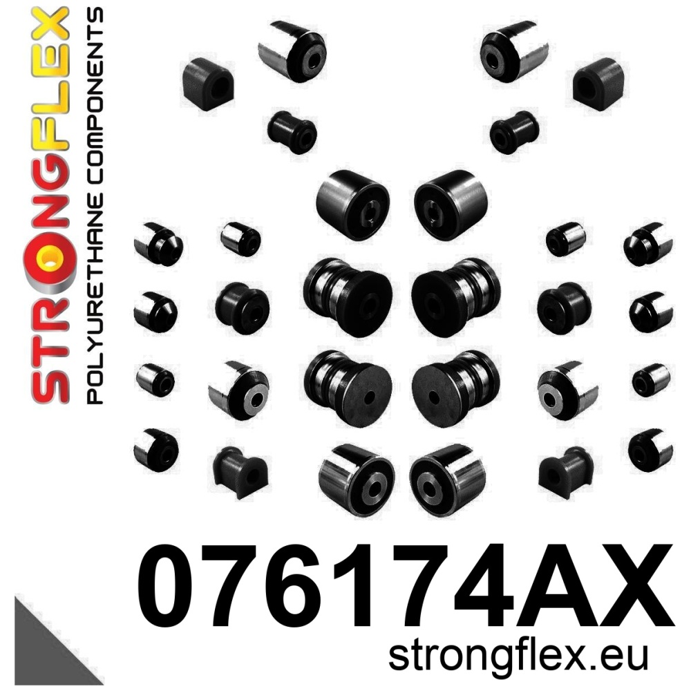 Strongflex Ford Kompletter Fahrwerksbuchsensatz SPORT – 076174AX SCHWARZ
