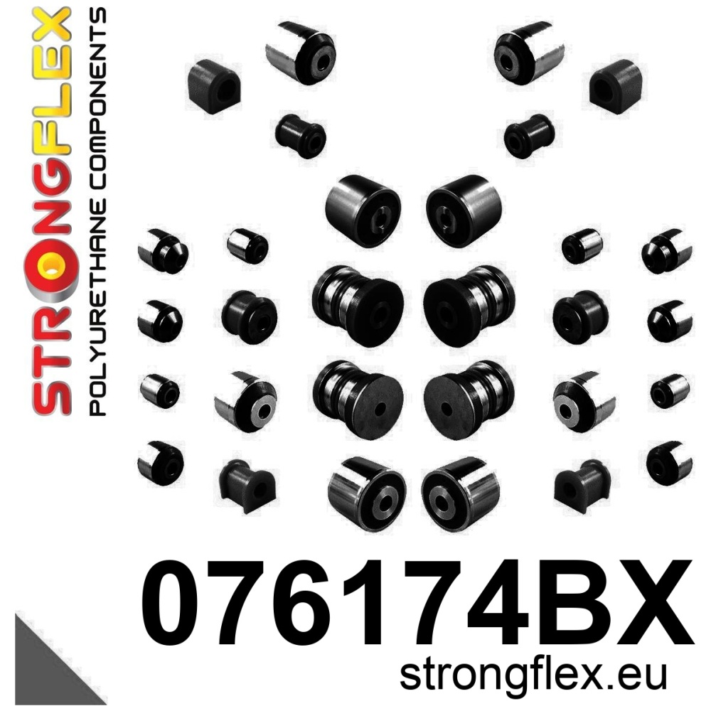 Strongflex Ford Complete suspension bush kit – 076174BX BLACK