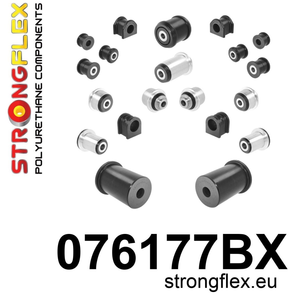 Strongflex Ford Complete ophangrubberset – 076177BX ZWART