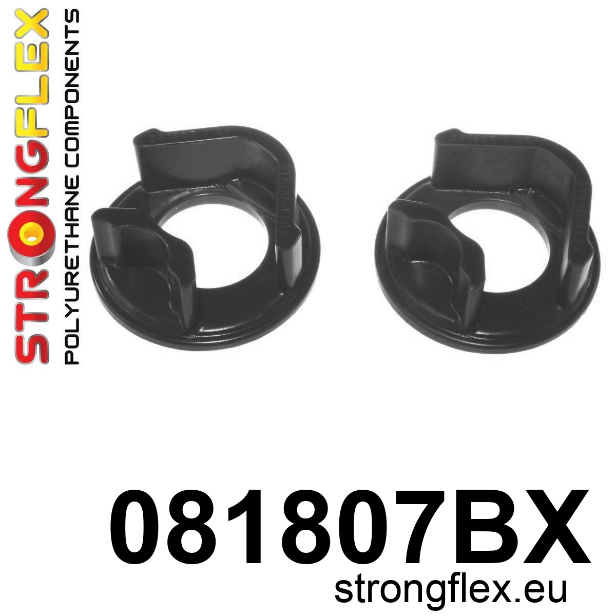 Strongflex Honda Engine mount insert – rear – 081807BX ZWART 1 Strongflex Honda Engine mount insert – rear – 081807BX ZWART