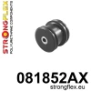Strongflex Honda Achterste differentieel steun - voorste rubber SPORT – 081852AX ZWART